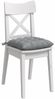vidaXL Sitzkissen 4 pcs Hellgrau 40 x 40 x 6 cm Stoff 42015146 Bild 3