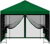 vidaXL Garten Pavillon mit Seitenwänden 3x3 m Grün 900341 Bild 5