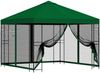 vidaXL Garten Pavillon mit Seitenwänden 3x3 m Grün 900341 Bild 2