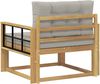 vidaXL Outdoor Mittelsofa Polyester Weiß 3439020 Bild 5