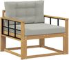 vidaXL Outdoor Mittelsofa Polyester Weiß 3439020 Bild 2