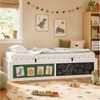 Flieks Kinderbett, Hydraulisches Holzbett Einzelbett 90x200cm mit Kreidetafel & Filztafel Bild 2
