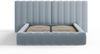 Micadoni Bett Kelp mit Doppelkopfteil Samt Bluvel Hellblau 140x200 Bild 2