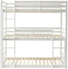 Vente-unique - VAGAR Bett Holz, Platte Weiß - B 101 cm x H 210 cm x L 208 cm Bild 4