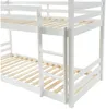 Vente-unique - VAGAR Bett Holz, Platte Weiß - B 101 cm x H 210 cm x L 208 cm Bild 5