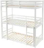 Vente-unique - VAGAR Bett Holz, Platte Weiß - B 101 cm x H 210 cm x L 208 cm Bild 2