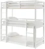 Vente-unique - VAGAR Bett Holz, Platte Weiß - B 101 cm x H 210 cm x L 208 cm Bild 3