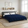 vidaXL Ganzjahresbettdecke Dunkelblau 200 x 240 cm Mikrofaser 42026053 Bild 4