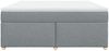vidaXL Boxspringbett mit Matratze Hellgrau 180x200 cm Stoff 3285394 Bild 4