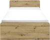 Bettgestell >Melina< in Artisan Eiche - 146x89x204cm (BxHxT) Bild 2