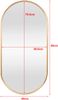 Wandspiegel Picciano 40x80cm Gold [en. casa] Bild 3