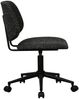 Bürostuhl Otal aus Boucle - Drehbar, Höhenverstellbar, Neigbar, Schwarz Bild 4