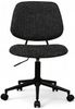 Bürostuhl Otal aus Boucle - Drehbar, Höhenverstellbar, Neigbar, Schwarz Bild 3