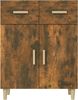 vidaXL Sideboard Räuchereiche 69,5x34x89 cm Holzwerkstoff 817357 Bild 3
