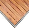 vidaXL Gartentisch Grau 120x70x66 cm Akazie Massivholz 316586 Bild 5