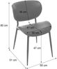 2er-Set Esszimmerstuhl HWC-O45, Stuhl, Bugholz Kunstleder 280g/m² Öko-Tex FSC® ~ natur, weiß Bild 3