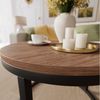 Lookway Couchtisch CIRI mit einer Platte in Holzdekor (1x Couchtisch), Durchmesser: ⌀60 cm Bild 4