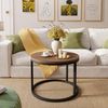 Lookway Couchtisch CIRI mit einer Platte in Holzdekor (1x Couchtisch), Durchmesser: ⌀60 cm Bild 2
