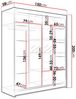 Kleiderschrank Metropolis V, ohne Beleuchtung, Farbe: Cashmere Bild 4