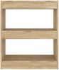 vidaXL Bücherregal/Raumteiler Sonoma-Eiche 60x30x72 cm 811649 Bild 5