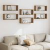 vidaXL Wandregale 6 Stk. Artisan-Eiche 60x15x23 cm Holzwerkstoff 856591 Bild 3