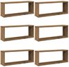 vidaXL Wandregale 6 Stk. Artisan-Eiche 60x15x23 cm Holzwerkstoff 856591 Bild 2