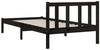 vidaXL Massivholzbett ohne Matratze Schwarz 810046 Bild 5