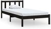vidaXL Massivholzbett ohne Matratze Schwarz 810046 Bild 2