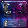 HOMALL Gaming-Stuhl mit LED,Ergonomisch,Fußstütze,computerstuhl,gaming stuhl mit massage, Ergonomischer Bürostuhl,Kopfstütze und Lendenstütze Bild 3
