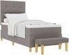 vidaXL Boxspringbett mit Kopfteil Taupe 190 x 90 cm Stoff 3344265 Bild 2
