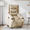 vidaXL Relaxsessel mit Aufstehhilfe Elektrisch Creme Stoff 3310280 Bild 3