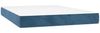 vidaXL Boxspringbett mit Matratze Dunkelblau 140x190 cm Samt 3131139 Bild 5
