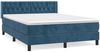 vidaXL Boxspringbett mit Matratze Dunkelblau 140x190 cm Samt 3131139 Bild 2