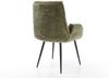 Esszimmerstuhl Clea-Flex Chenille Olive 4-Fuß konisch Schwarz Bild 5