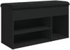 vidaXL Schuhbank Schwarz 82x32x45,5 cm Holzwerkstoff 835027 Bild 2