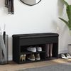 vidaXL Schuhbank Schwarz 82x32x45,5 cm Holzwerkstoff 835027 Bild 3