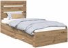 vidaXL Bettrahmen Artisan-Eiche 100 x 200 cm Holzwerkstoff 3412011 Bild 2