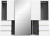 Schiebetürenschrank >WINN 2< in Weiss / Spiegel - 269,7x200,5x61cm (BxHxT) Bild 3