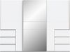 Schiebetürenschrank >WINN 2< in Weiss / Spiegel - 269,7x200,5x61cm (BxHxT) Bild 2