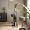 Bartisch-Set Repose Goldkraft Eiche/Anthrazit 65 x 65 cm mit 2 Barhockern Vicco Bild 3