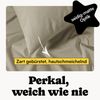 Seralino Kissenbezüge Perkal Kissenbezug (100% Baumwolle) weich angeraut, hautfreundlich, besonders weich & atmungsaktiv, BCI zertifiziert, mit Reißverschluss Bild 2