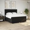 vidaXL Boxspringbett mit Matratze Schwarz 180x200 cm Stoff 3293675 Bild 3