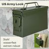 Trucky Aufbewahrungsbox Ammo Box Munitionsbox Box Metallkiste Metallbox Grün Metall Auswahl Bild 2