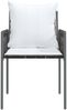 vidaXL Gartenstühle mit Kissen 4 Stk. Braun 54x61x83 cm Poly Rattan 3187087 Bild 4