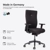Lento agilis Start-Up Bürostuhl ergonomisch, Vollpolster in schwarz - Ergonomischer Drehstuhl mit Rollen, Stuhl mit Armlehne, Synchronmechanik uvm. - Belastbarkeit 150 kg, BUL-SitzMeister-Startup-Polster Bild 4