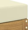 vidaXL Outdoor Hocker Bank Weiß 80 x 43 x 45 cm Massivholz Akazie 901686 Bild 5