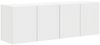 vidaXL TV-Wandschrank 2 pcs Weiß 59,5 x 31 x 40 cm Holzwerkstoff 892330 Bild 2
