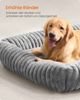 FEANDREA Hundebett, orthopädisches Hundekörbchen, Hundekissen waschbar, weiche Polsterung, 120 x 85 x 23 cm, grau Bild 4