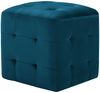vidaXL Pouf 2 Stk. Blau 30x30x30 cm Samtstoff 278384 Bild 2