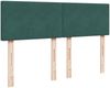 vidaXL Boxspringbett mit Matratze Dunkelgrün 140x200 cm Samt 3287755 Bild 5